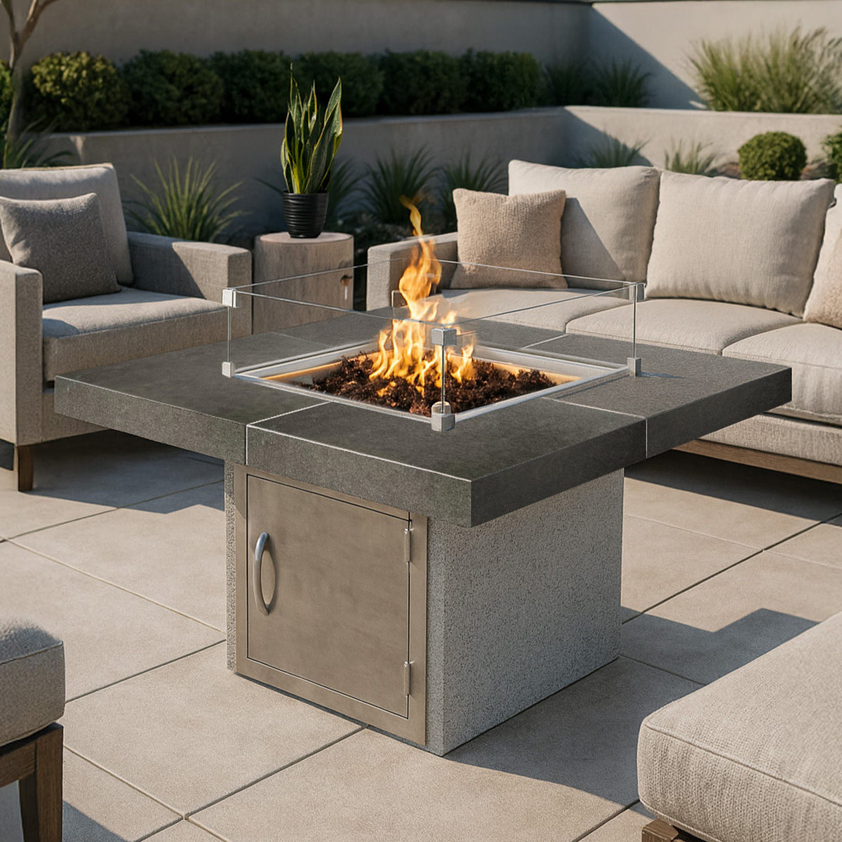 calflame bbq grills islands for sale Mesa S201M Fire Pit - environment.jpg